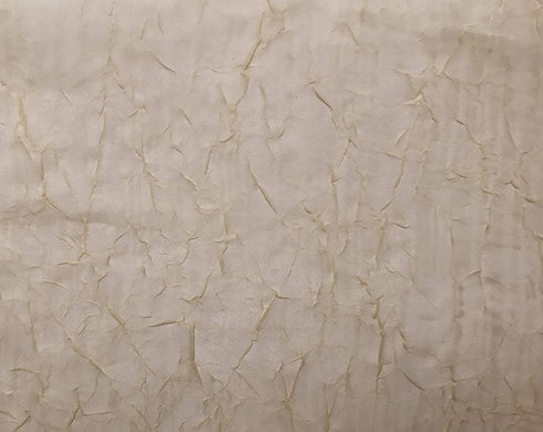 No. 918 25908 Erica Crushed Texture Sheer Voile Beaded Ascot Rod Pocket Curtain Valance, 51" x 24", Taupe