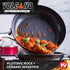 Red Volcano Textured Healthy Ceramic Nonstick Frying Pan/Skillet, 10"