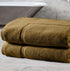 Bliss Casa Cotton Banded Bath Mat (2 Pack) 20 x 32 Inch 1000 GSM Genuine Ring Spun Cotton Highly Absorbent Bath Mat Set Washable Bathroom Floor Towel (Beige)