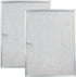 Range Hood Filter Replace Broan Model BPS1FA30, 99010299 -11-3/4" X 14-1/4" X 3/8" for NuTone Allure WS1 QS2 and Broan QS1 30" Range Hoods (2-Pack)