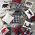 Eddie Bauer Home | Home Collection | 100% Fleece Signature Cabin Plaid Design Decorative Pillow, Zipper Closure, Easy Care Machine Washable, 20-inch Pillow, Black