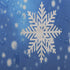 Snowflake Shower Curtain Blue Winter Holiday Sparkle Shiny Snow Bathroom Curtain for Kids Christmas Bathroom Decor Polyester Fabric Waterproof 60x72 Inch