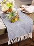 DII Woven Basics Collection 100% Cotton Knit Table Runner, 15x72, French Blue