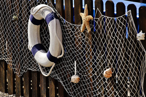 Fishing Net-Decorative Fishing Net Décor-Fish Netting Decoration-5'x10' Commercial Fish Net Fishing-Large Fishing Net-Fish Net Décor-Netting Material Pirate Party Costume-Nautical Beach Décor