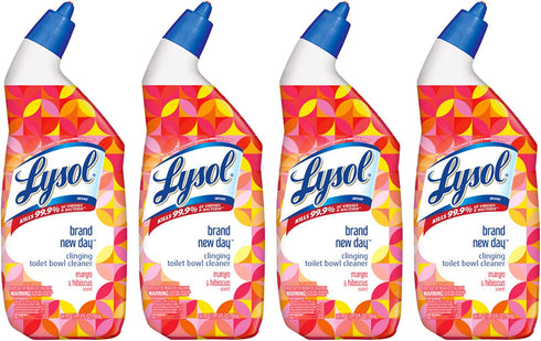 Lysol Toilet Bowl Cleaner - Mango & Hibiscus 24 oz (Pack of 4)
