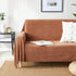 BOURINA Chenille Fluffy Throw Blanket with Decorative Fringe for Couch Cover Sofa Chair Blanket?50×60 Inches? Orange