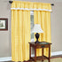 Achim Home Furnishings, Yellow & White Buffalo Check Window Curtain Valance, 58" x 14"