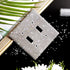 Shiny Rhinestones Wall Plate Cover Light Switch Cover Outlet Covers Wall Plate Cover Light Switch Cover Decorative Bling Light Switch Cover (2-Gang Toggle, Silver)
