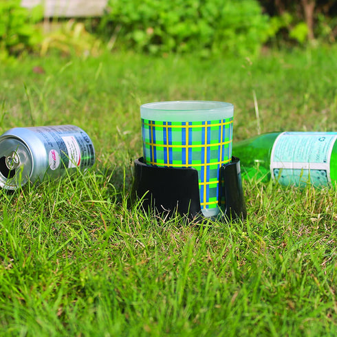 TableCoaster - The Ultimate Anti-Spill Drink Holder, Jet Black