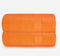 GLAMBURG Premium Cotton Oversized 2 Pack Bath Sheet 35x70-100% Pure Cotton - Ideal for Everyday use - Ultra Soft & Highly Absorbent - Machine Washable - Orange