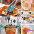Homikit 42 Pieces Colorful Kitchen Cooking Utensils Set with Holder, Nonstick Silicone Utensil Spatula for Cooking, Heat Resistant Kitchen Tools Spoon Turner Whisk for Cookware, Dishwasher Safe