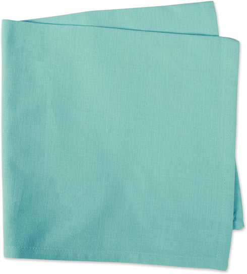 DII Solid Napkin Set Collection, 20x20, Aqua, 6 Piece