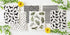DII Swedish Dishcloth Set Cleaning Collection, 7.75 x 6.75, Black & White, 3 Piece