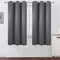LEMOMO Grey Blackout Curtains 42 x 63 Inch Length/Set of 2 Curtain Panels/Thermal Insulated Room Darkening Blackout Curtains for Bedroom