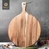 BILL.F Acacia Wood Pizza Peel,12" Cutting Board, Cheese Paddle Board, Bread and Crackers Platter for Serving and Minor Food Prepare with Handle - 16 x 12 x 0.5 Inch