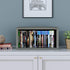 Way Basics Media Storage Rack Shelf Organizer Holds 30 PS5 Games, DVDs, Blu-Rays (Tool-Free Assembly and Uniquely Crafted from Sustainable Non Toxic zBoard Paperboard), Grey
