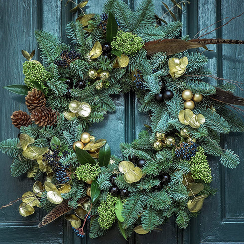 14 Inch Wire Wreath Frame Metal Round Wreath Form Making Rings Green for Christmas New Year Party Home Decoration DIY Macrame Floral Crafts Pack of 2