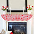 Tifeson Valentines Day Decor, Red Heart Valentines Fireplace Scarf, 20x90 Inch Gnome Lace Valentines Day Mantle Scarves Cover Fireplace Mantel Decor, Valentines Fireplace Decorations Party Supplies