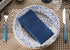 Navy Napkins | Linen Feel Disposable Cloth Like Paper Dinner Napkins | Hand Towels | Soft, Absorbent, Paper Hand Towels for Bathroom,Kitchen,Parties,Weddings or Events | 50 Pack