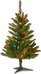 National Tree Company Artificial Pre-Lit Mini Christmas Tree, Green, Kingswood Fir, Multicolor Lights, Includes Stand, 3 Feet