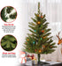 National Tree Company Artificial Pre-Lit Mini Christmas Tree, Green, Kingswood Fir, Multicolor Lights, Includes Stand, 3 Feet
