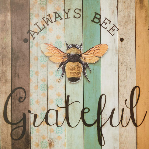 Boston Warehouse 27054 Always Bee Grateful Cutting Board