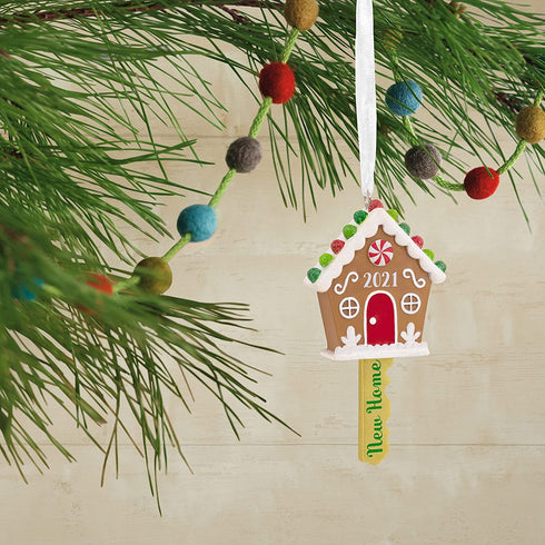 Hallmark New Home Ornament 2021, Gingerbread House Christmas Ornament