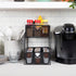 Mind Reader 2 Tier Metal Mesh Storage Baskets Organizer, Home, Office, Kitchen, Bathroom, Black