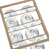 LACAFA Wine Glass Holder - Under Cabinet Stemware Rack in Home, Bar Kitchen Organization with 3 Rows Wine Glass Rack Hanger Storage Metal Organizer for Under Shelf Hanging (Gold)