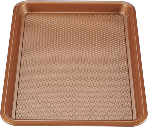 Ayesha Curry Nonstick Bakeware, Nonstick Cookie Sheet / Baking Sheet - 10 Inch x 15 Inch, Copper Brown