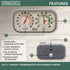 Springfield Color Track Humidity Meter and Thermometer