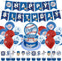 32 Pcs Dodgers Theme Birthday Party Decorations,Party Supply Set for Kids with 1 Happy Birthday Banner Garland , 13 Cupcake Toppers, 18 Balloons for Los Angeles Party Decorations