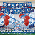 32 Pcs Dodgers Theme Birthday Party Decorations,Party Supply Set for Kids with 1 Happy Birthday Banner Garland , 13 Cupcake Toppers, 18 Balloons for Los Angeles Party Decorations