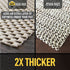 Grip Master 2X Extra Thick Area Rug Pad Grippers, 2 x 3 Feet, Cushioned for Hard Surface Floors, Maximum Gripper and Cushion for Under Rugs, Protection Pads for Hardwood Floor, Under Carpet Mats