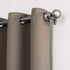 Sun Zero Nordic Theater Grade Extreme 100% Blackout Grommet Curtain Single Panel, 52" x 63", Taupe
