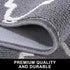 OLANLY Indoor Door Mat, 20x32, Non-Slip Absorbent Resist Dirt Entrance Rug, Machine Washable Low-Profile Inside Floor Mat Door Rugs for Entryway, Grey Trellis