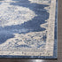 SAFAVIEH Brentwood Collection BNT867M Medallion Distressed Non-Shedding Living Room Entryway Foyer Hallway Bedroom Runner, 2' x 6' , Navy / Light Grey