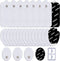 DOMAS 28 Pcs TENS Unit Replacement Pads Premium Reusable Electrode Pads?Snap On 3.5MM),Self Adhesive Electro Therapy Patches for Electrical Stimulation,Non Irritating Stim Pads Design