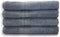 Springfield Linen Bath Towels - Cotton Bath Towels, Pack of 4 Premium Quality 100% Cotton, Size 27x54 Highly Absorbent and Multi- Purpose Bath Towel Set - Machine Washable Grey Bath Towels (Grey)