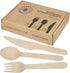 Greenly Wood 200 Pack Disposable Wooden Utensils Set | All Natural Birchwood Biodegradable Compostable Cutlery (100 Forks, 50 Spoons, 50 Knives)
