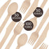 Greenly Wood 200 Pack Disposable Wooden Utensils Set | All Natural Birchwood Biodegradable Compostable Cutlery (100 Forks, 50 Spoons, 50 Knives)
