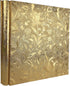 RECUTMS 600 Photo Picture Album PU Leather Cover Slots Album Holds 4x6 Photos 5 Per Page Family Album Gift for Mother Father (Gold S-Leaf)