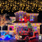 Christmas Lights Outdoor Decorations Iciclelights 39ft 450 LED Dripping Twinkle Ice String Light, 8 Modes Plug in Waterproof Fairy Curtain Lights for House Holiday Patio Yard Party Decor(Warm White)
