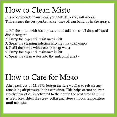 Misto Oil Sprayer, Set of Two, Silver