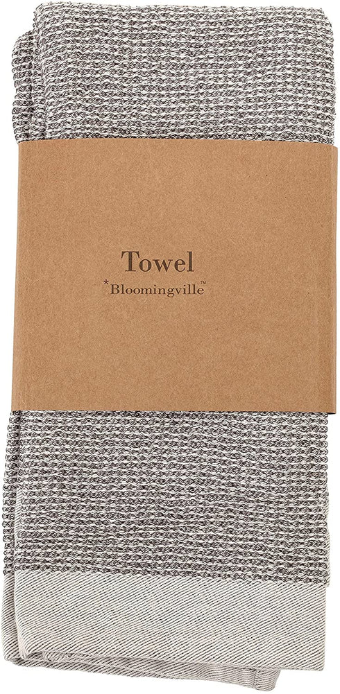 Bloomingville Cotton Waffle Weave Tea Towels (Set of 2), Grey