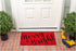 Calloway Mills 104971729 Merry & Bright Doormat, 17" x 29", Red/Black