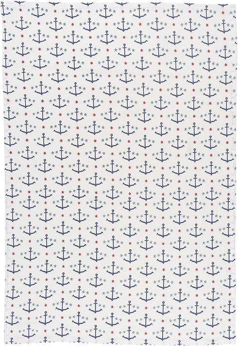 Now Designs Cotton Floursack Kitchen Dish Towels, Set of Three, Ahoy Matey 3 Count