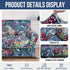 hyha Printed Couch Chair Cover - Floral Pattern Sofa Cover with Separate Cushion Cover, 2 Piece Stretch Armchair Slipcover Washable Furniture Protector (Armchair, Paisley Floral)