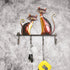 Wall Mounted Key Holder Iron Cat Wall Hanger Hook Decor 4 Hooks for Coats Bags Wall Mount Clothes Holder Decorative Gift