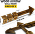TreasuresDeck Wooden Arrow Wall Decor - Set of 3 Arrow Home Decor 14.96 x 3.94- Rustic Wall Decor Arrow, Fir Wood Arrows Farmhouse Arrow Decorations, Dark Brown